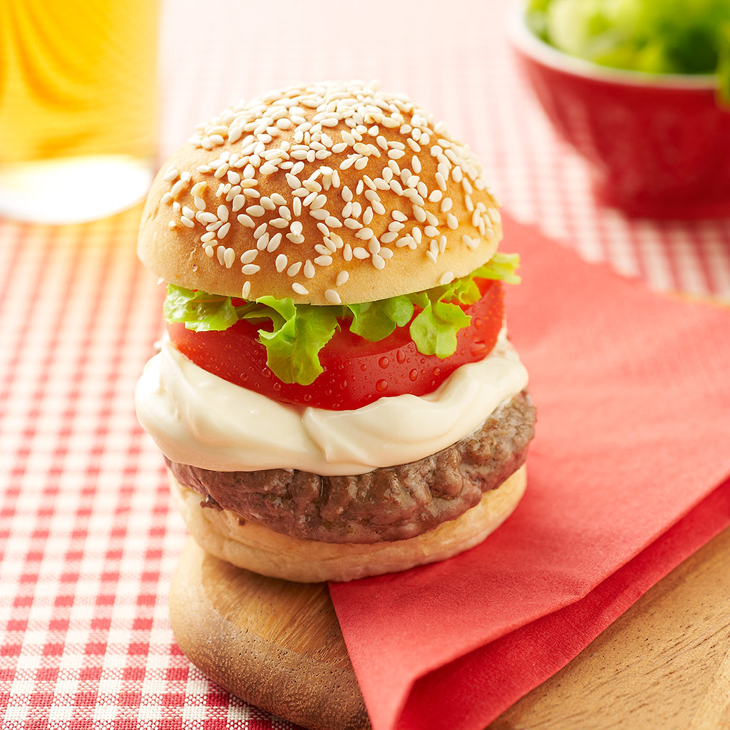 Mini hamburgers au Maredsous® Emmental Grand Cru